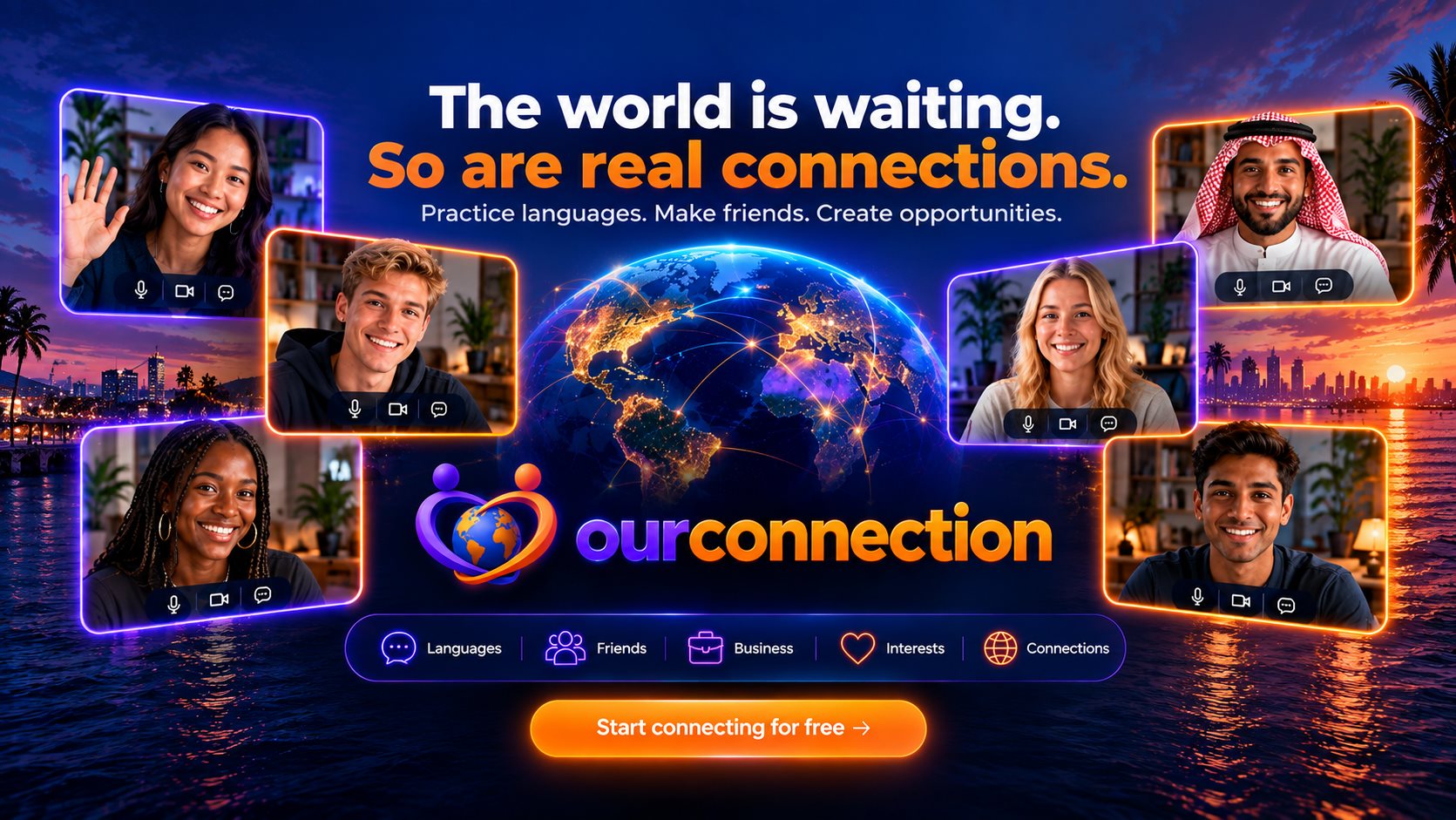 OurConnection — The world is waiting. So are real connections.